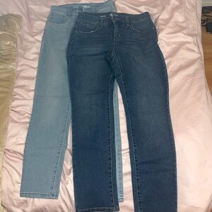 Style & Co Slim Leg Jeans bundle — light & dark wash size 6P